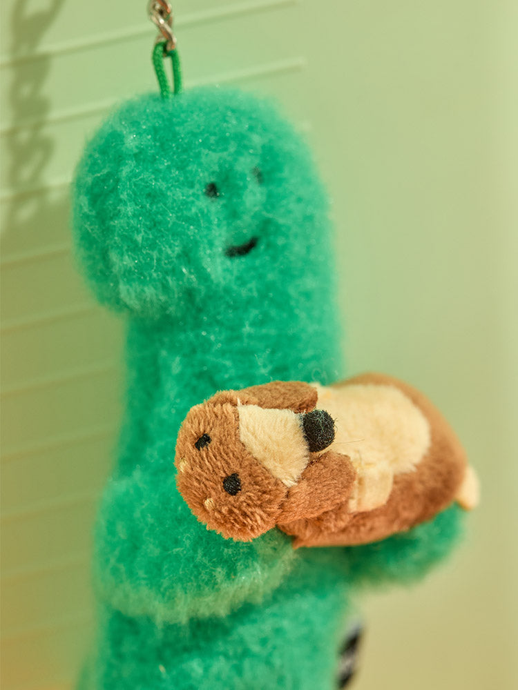 JOGUMAN STUDIO BRACHIO & WOODY THROW AWAY PLUSH KEYRING 抱狗款吊飾鑰匙扣