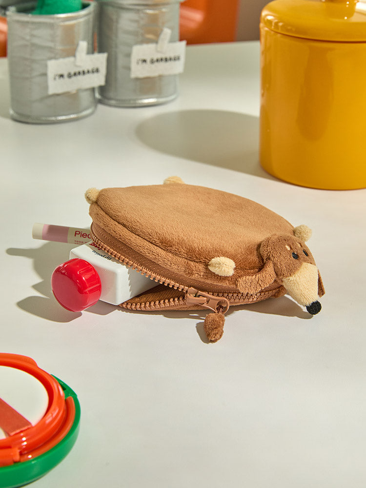 JOGUMAN STUDIO THROW AWAY WOODY FLAT POUCH 收納袋