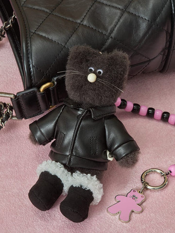 COLLER X MONAMHEE FW PETIT CLOSET LEATHER JACKET 公仔皮衣外套