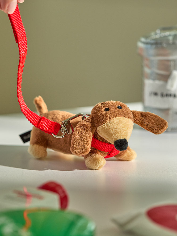 JOGUMAN STUDIO WOODY THROW AWAY PLUSH KEYRING 遛狗款吊飾鑰匙扣