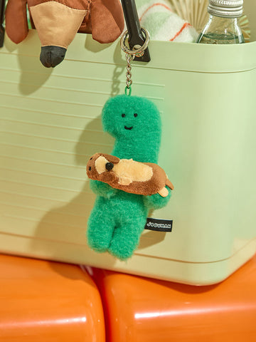JOGUMAN STUDIO BRACHIO & WOODY THROW AWAY PLUSH KEYRING 抱狗款吊飾鑰匙扣