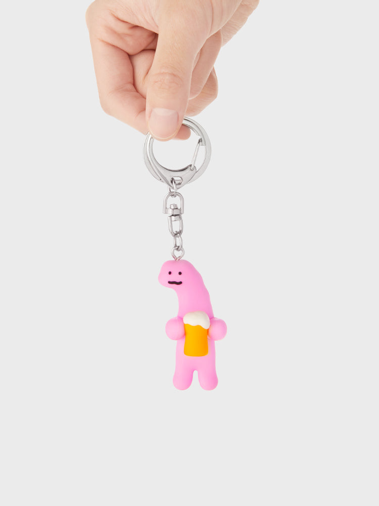 Joguman Studio Soulmate Diplo Keyring 梁龍與啤酒鎖匙扣