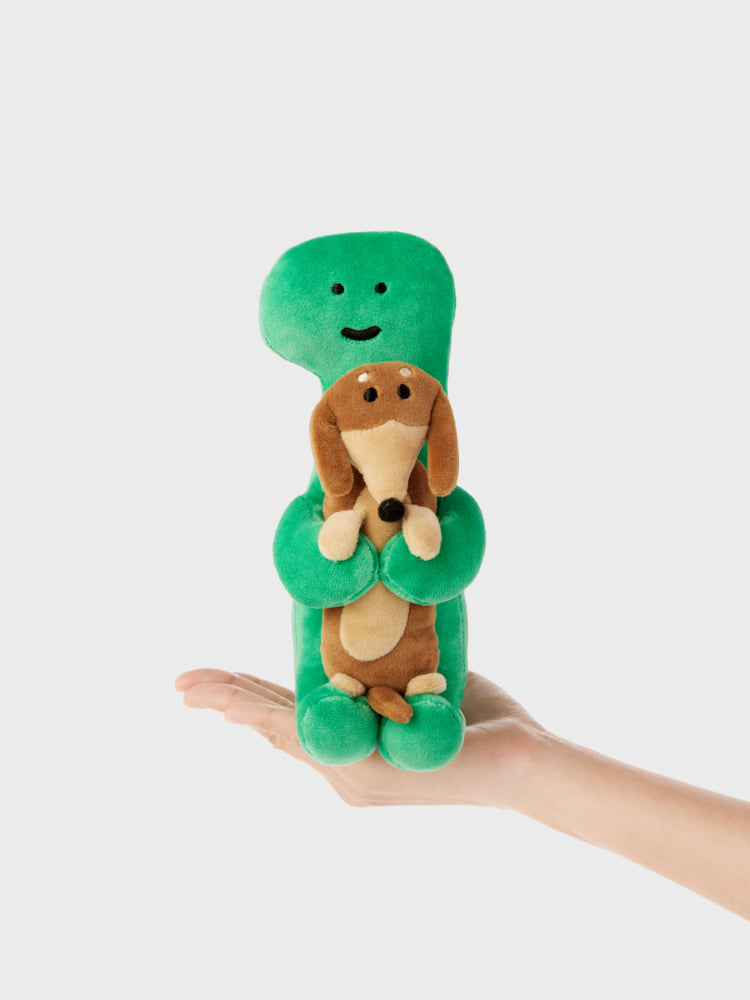 Joguman Studio Soulmate Brachio & Woody Plush Doll 腕龍臘腸狗公仔〔最後庫存〕