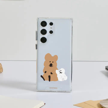 DINOTAENG 經典相依相伴 防摔透明手機殼 Phone Case - SAMSUNG
