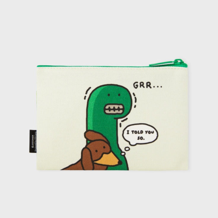 Joguman Studio Soulmate Brachio & Woody Fabric Pouch 雙面收納小袋 - S