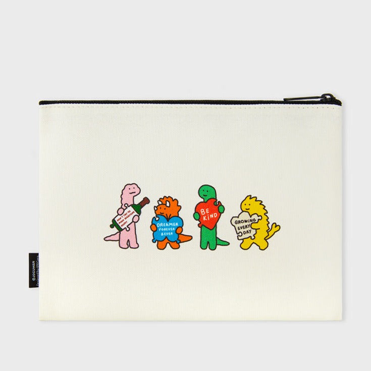 Joguman Studio Soulmate Puzzle Fabric Pouch 拼圖雙面收納小袋 - M