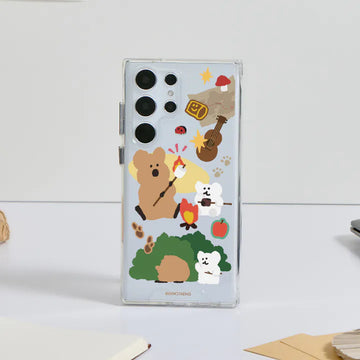 DINOTAENG 經典森野物語 防摔透明手機殼 Phone Case - SAMSUNG