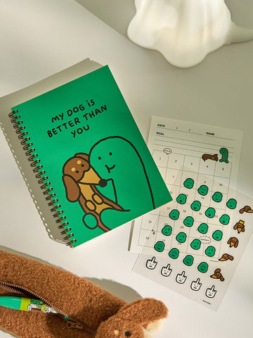 JOGUMAN STUDIO THROW AWAY PLANNER & GOAL ACHIEVEMENT STICKERS 記事本