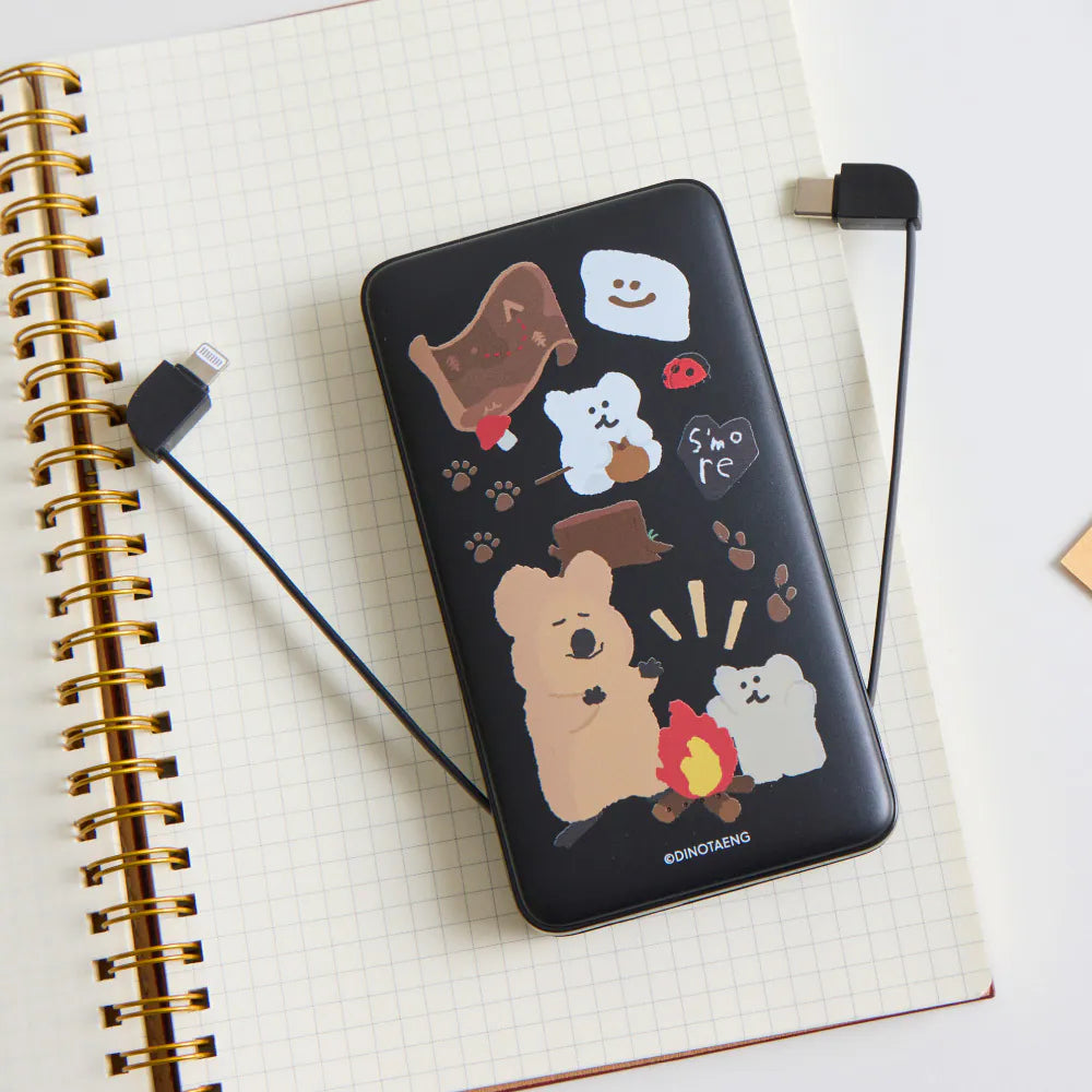 DINOTAENG 經典溫暖營火 雙線快充 10000mAh Power Bank 行動電源