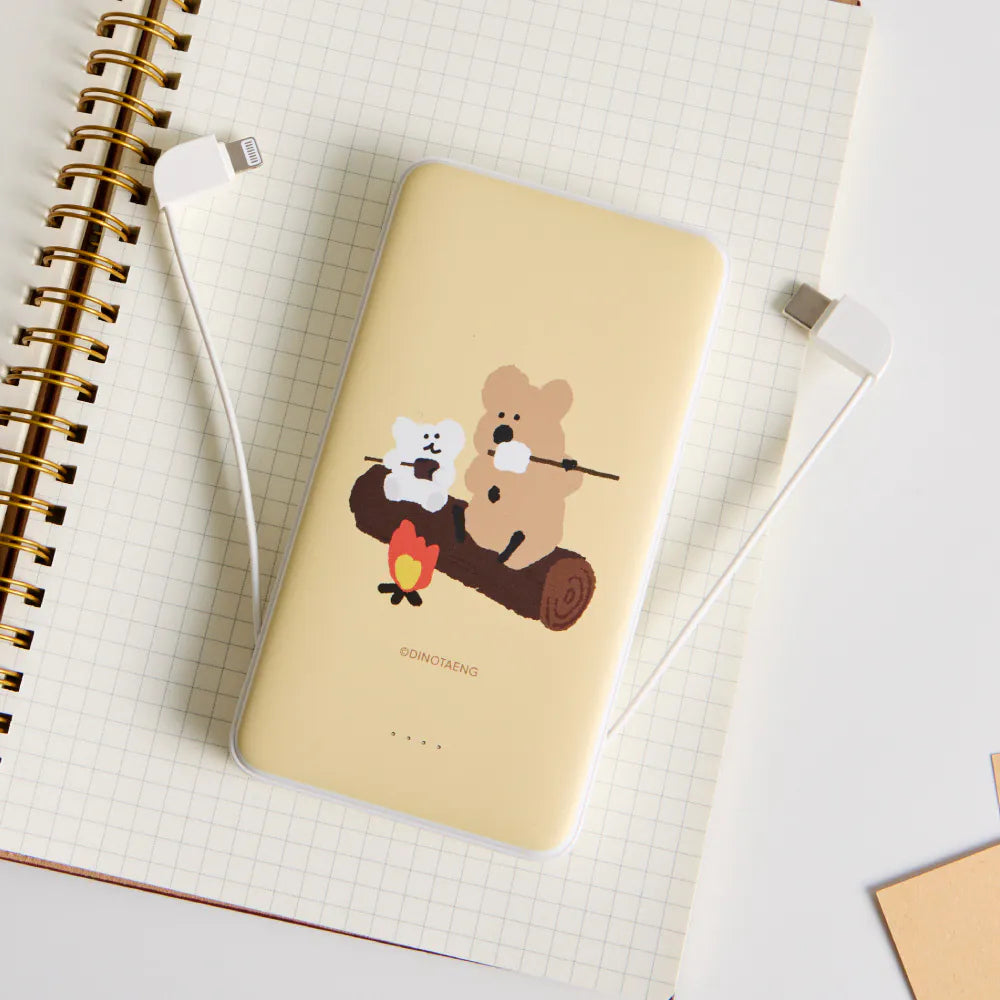 DINOTAENG 經典烤棉花糖 雙線快充 10000mAh Power Bank 行動電源
