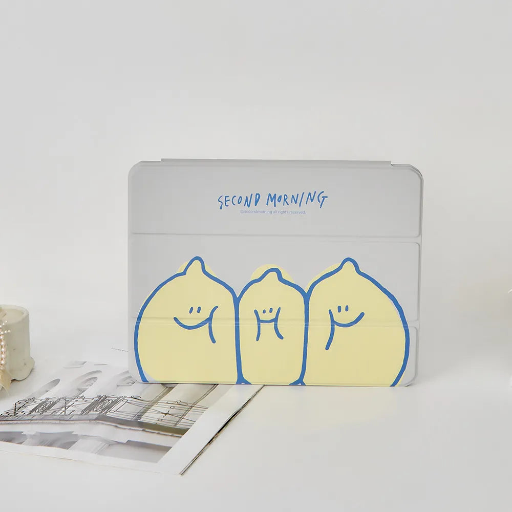 Second Morning iPad Case 擠擠三顆檸檬 三折平板保護殼