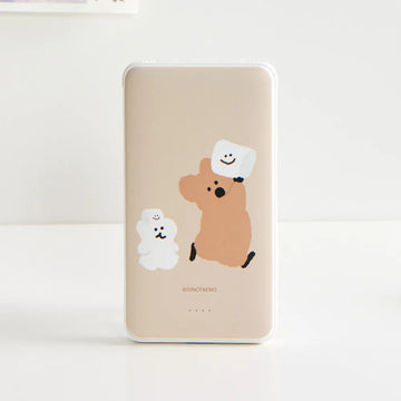 DINOTAENG 經典高舉棉花糖 雙線快充 10000mAh Power Bank 行動電源