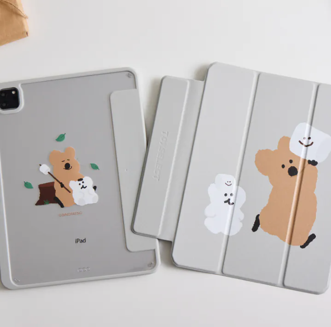 DINOTAENG 經典高舉棉花糖 iPad Case 三折平板保護殼