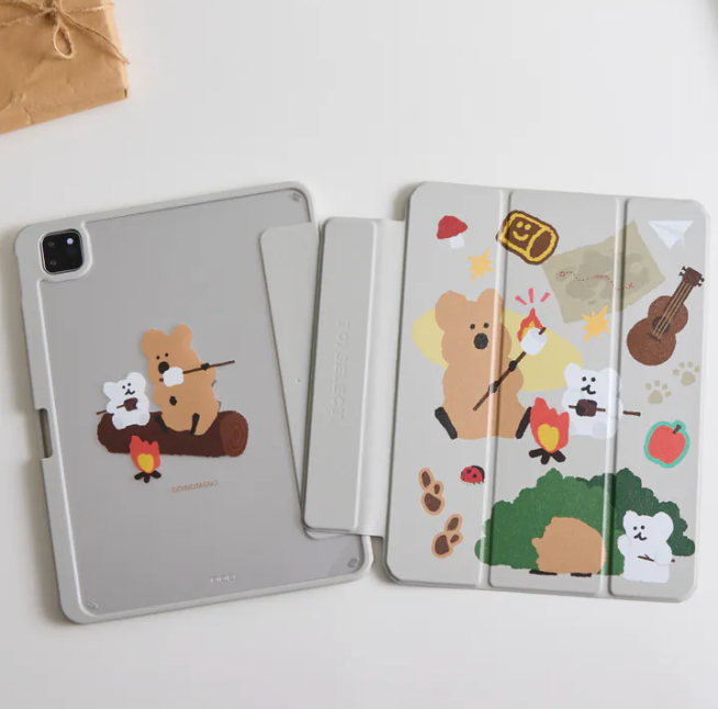 DINOTAENG 經典森野物語 iPad Case 三折平板保護殼
