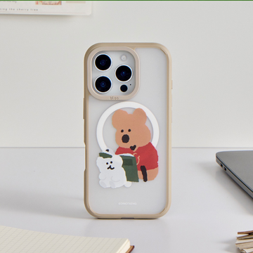 DINOTAENG 校園-書香相伴極光霧透MagSafe iPhone Case手機殼