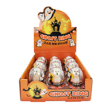 【現貨】Halloween LED Ghost Ring Candy 萬聖節LED發光糖果戒指