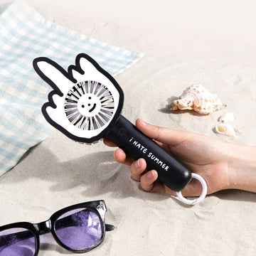 Joguman Studio "I Hate Summer" Handy Fan 中指便携式風扇