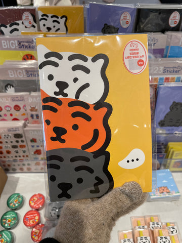 【韓國連線】Muzik Tiger 3 Colors Tiger Sewing Notebook 記事本