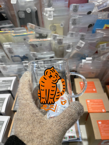 【韓國連線】Muzik Tiger Glass Mug 耐熱玻璃杯 300ml(2色)