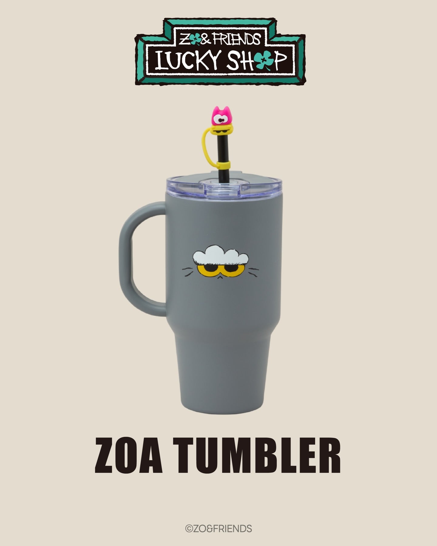 ZO&FRIENDS LUCKY SHOPポップアップ タンブラー ZOA 隨行杯Tumbler｜ZO&FRIENDS Lucky Shop Tumbler Cup– SOUL SIMPLE HK