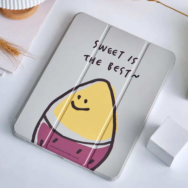 Second Morning iPad Case 大臉地瓜 三折平板保護殼