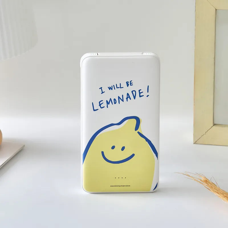 Second Morning Power Bank 大臉檸檬 雙線快充 10000mAh 行動電源
