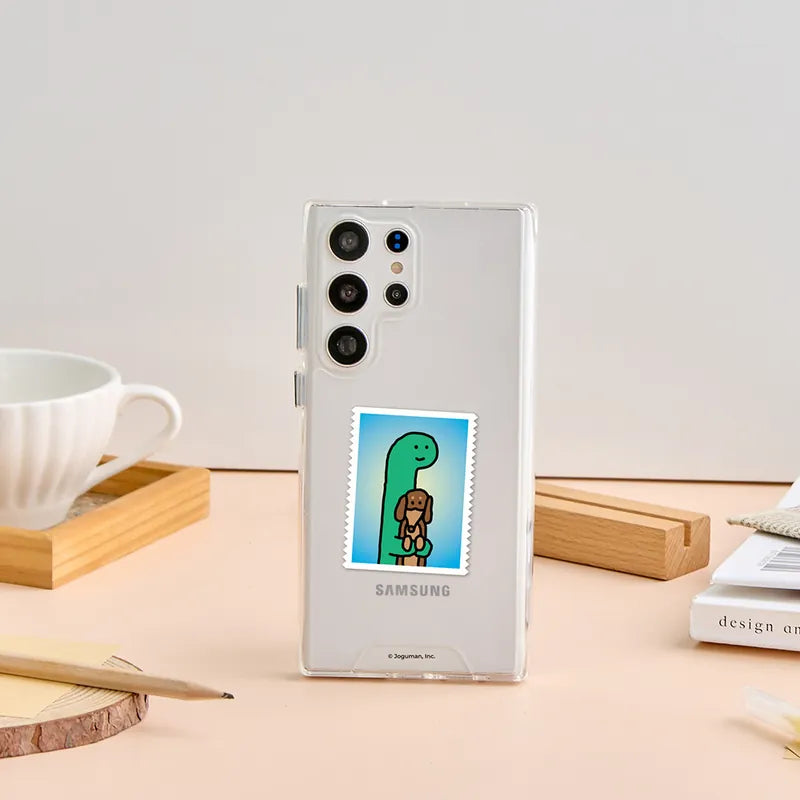 Joguman Studio Phone Case 腕龍與臘腸防摔透明手機殼 - SAMSUNG