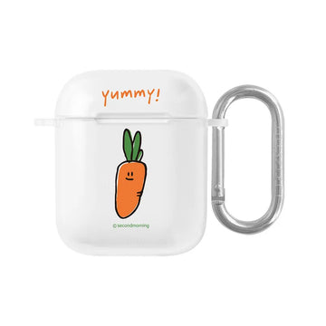 Second Morning Airpods Case 好吃紅蘿蔔 透明耳機保護套