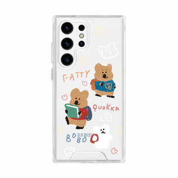 DINOTAENG 校園童趣塗鴉風 防摔透明手機殼 Phone Case - SAMSUNG
