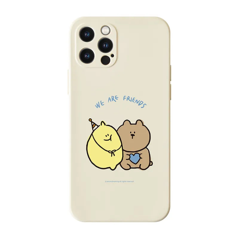 Second Morning Phone Case 檸檬與熊熊 全包手機殼 - iPhone
