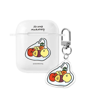 Second Morning Airpods Case 生鮮袋裝 透明耳機保護套(附送吊飾)