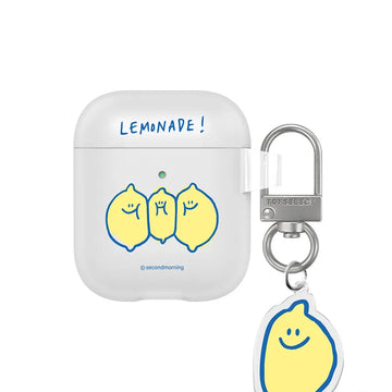 Second Morning Airpods Case 擠擠三顆檸檬 強悍防摔耳機保護套(附吊飾)