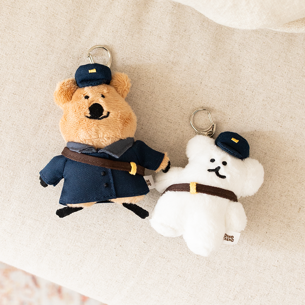 Dinotaeng Quokka & BOBO Post Flatfur Keyring Plush Keyring (2 types)