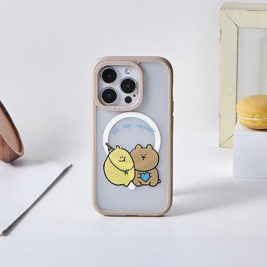 Second Morning Phone Case 檸檬與熊熊 極光霧透MagSafe手機殼 - iPhone