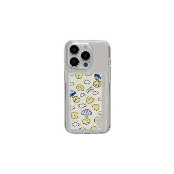 Second Morning Sky Diving Jel-Hard Card Phone Case 手機保護殼(連卡套)