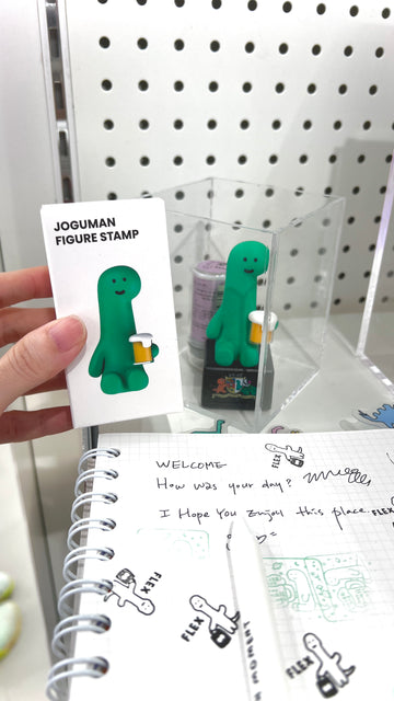 【韓國連線】 Joguman Studio Brachio Figurine Stamp UBHC Collection  腕龍印章(綠色)