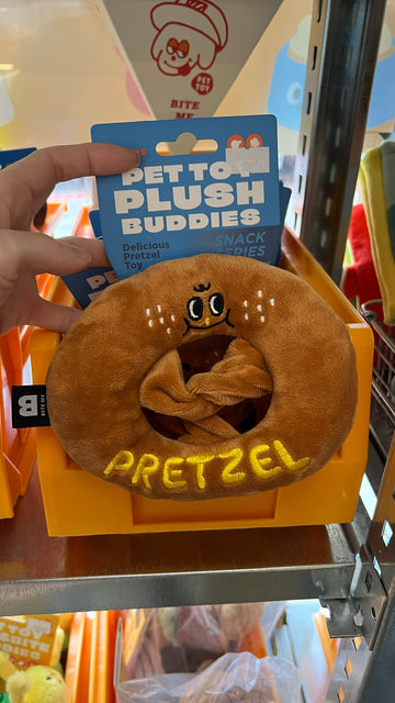 【韓國連線】 Bite Me - Pretzel Doggy Plush Toy 寵物公仔(嗶嗶|沙沙)