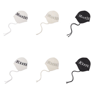 Matin Kim Logo Jacquard Earflap Beanie 提花針織毛帽（3色）