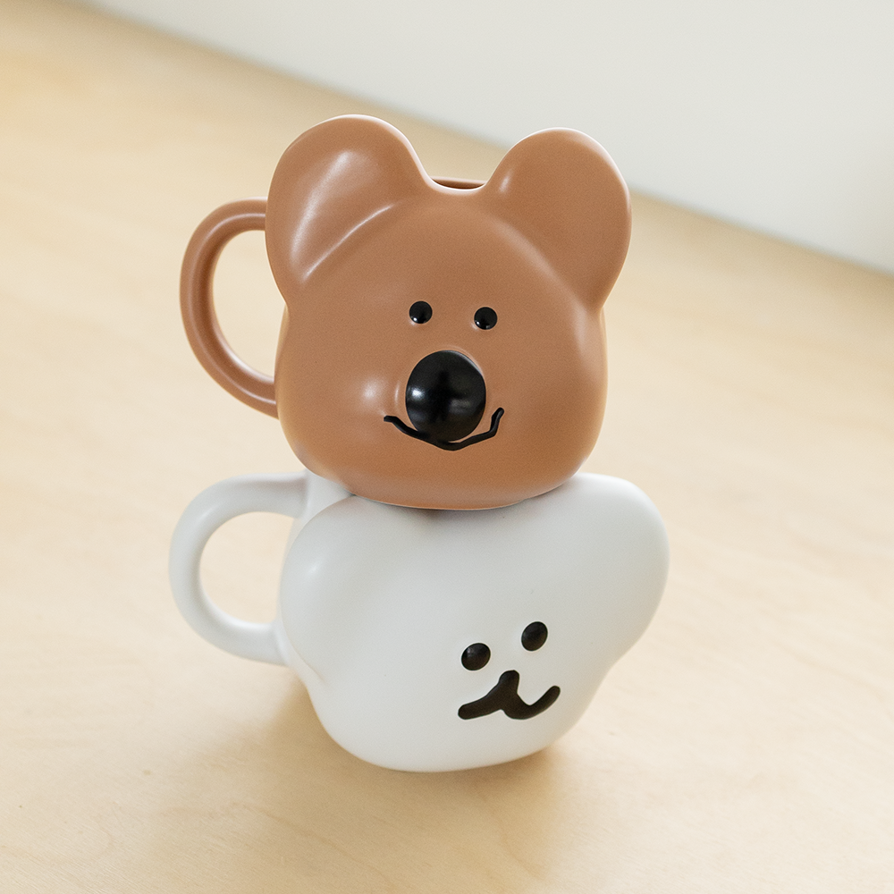 Dinotaeng Quokka & BOBO Mug Cup Ceramic Mugs (2 types)