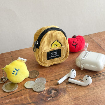 Second Morning Semo Mini Backpack Keyring - Lemony 拉鍊收納小袋