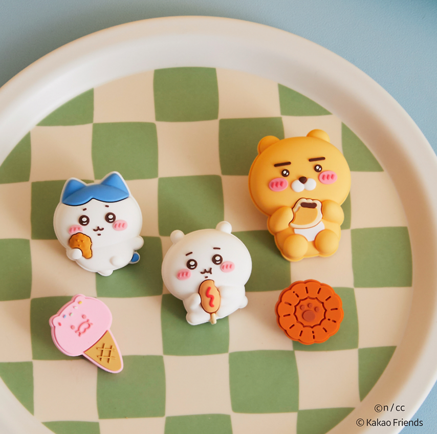 Kakao Friends x Chiikawa Silicon Charm Jibbitz Shoe Buckles (2 Styles)