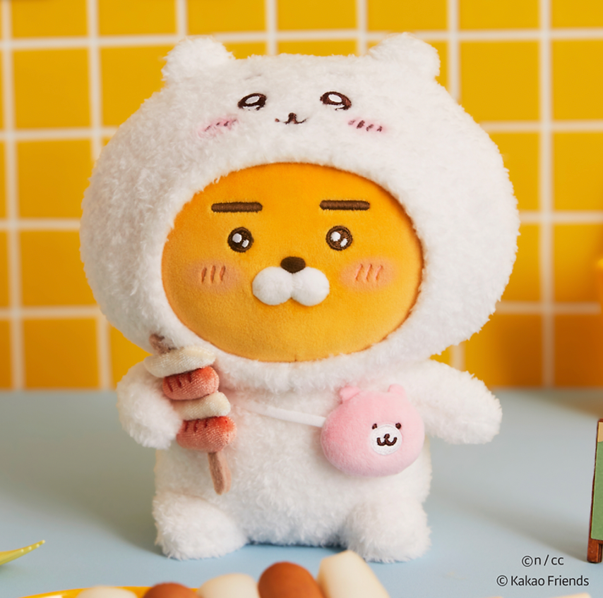 Kakao Friends x Chiikawa Plush Doll (M) Pillow Doll (2 types)