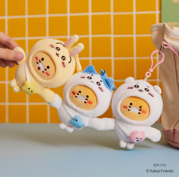 Kakao Friends x Chiikawa Mini Magnet Plush Keyring 磁石公仔鎖匙扣(3款)