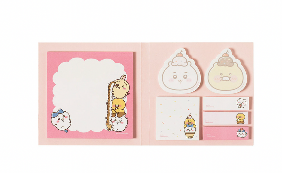 Kakao Friends x Chiikawa Book Type Sticky Memo Pad (7 types, 40P each)