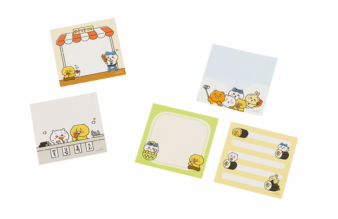Kakao Friends x Chiikawa Sticky Memo Pad (5 designs/210P)