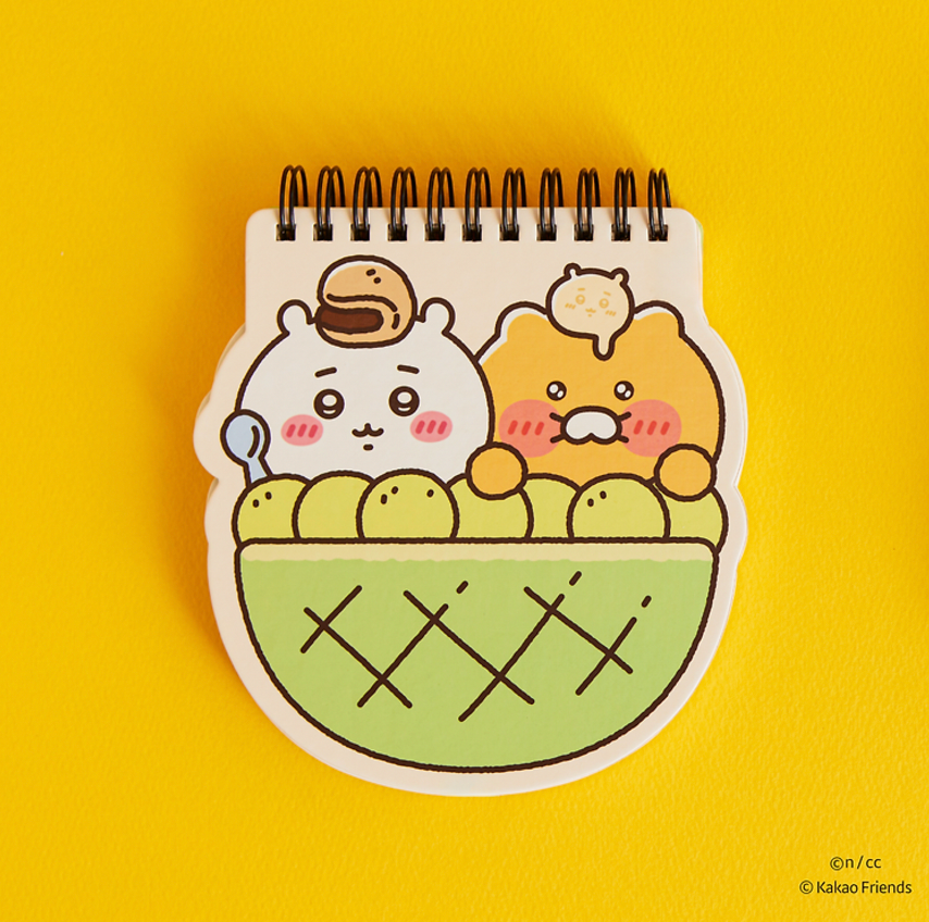 Kakao Friends x Chiikawa Mini Spring Note Mini Notepad (2 types)