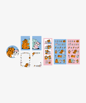 BONGBONGEE X MUZIK TIGER Deco Kit Set 貼紙套裝(小卡/人生四格/貼紙/徽章)