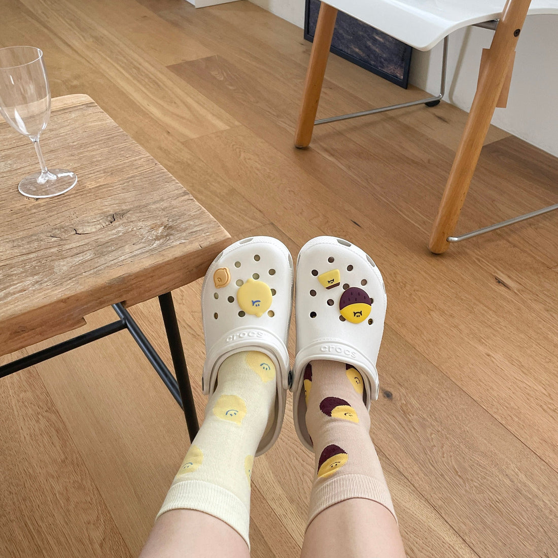 Second Morning x Bonjour March Pattern Socks (2 styles)
