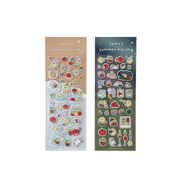 Second Morning Semo's Summer Holiday Removable Sticker 貼紙(2款)