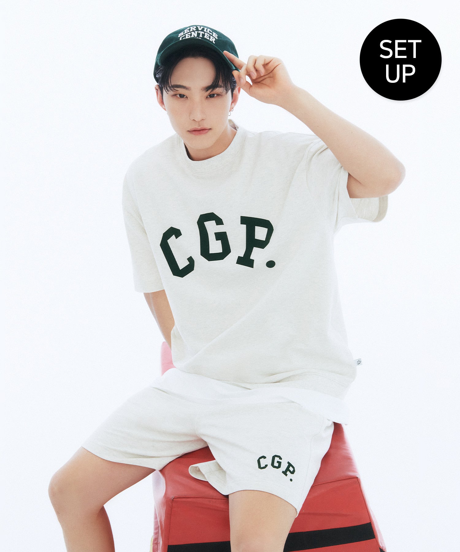 Code:Graphy x [HOSHI'S STYLING] CGP Simple Logo Short Sleeve Crew Neck